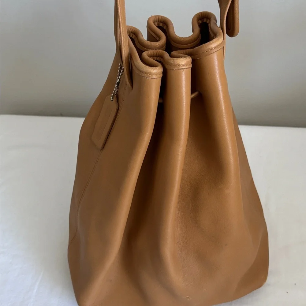 Vintage Coach Legacy Drawstring Leather Bucket Bag, 9165 - Picture 5 of 14